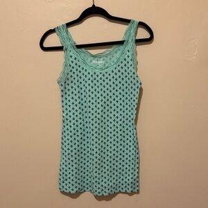 Old Navy Women's Light Green Lace Tank Top